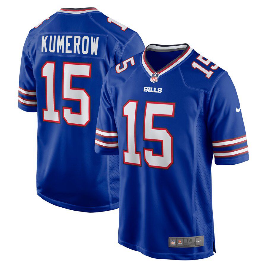 Men Buffalo Bills #15 Jake Kumerow Nike Royal Game NFL Jersey